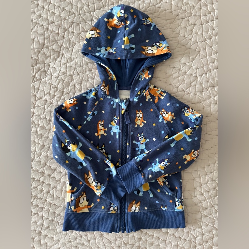 Little Sleepies Play Bluey Zip Hoodie